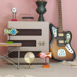 Hot Birds 1967 No.8 orange/röd Träfigurer|Julklappstips