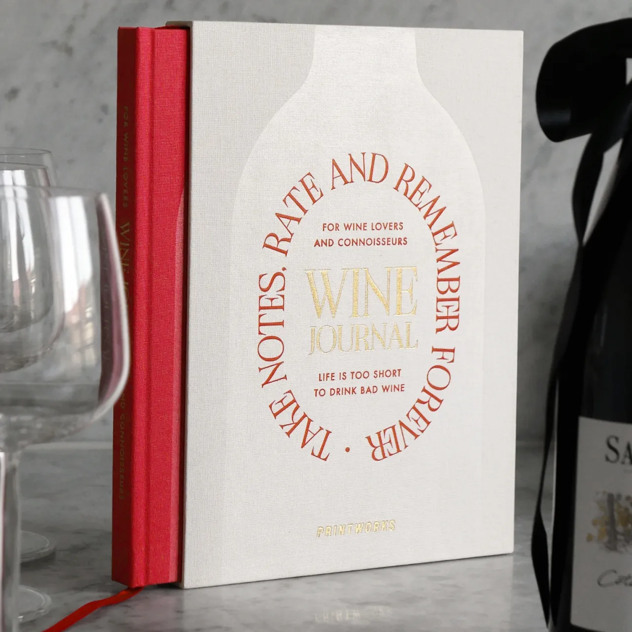 Sale Bok Wine Tasting Journal Designböcker|Sommarfavoriter