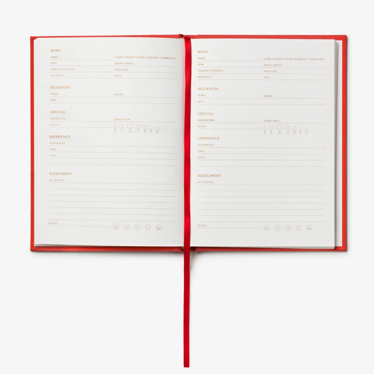 Sale Bok Wine Tasting Journal Designböcker|Sommarfavoriter