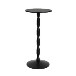 Best Bord Pedestal svart Sidobord