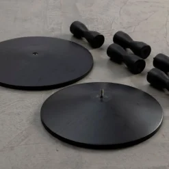 Best Bord Pedestal svart Sidobord