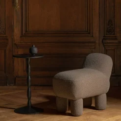 Best Bord Pedestal svart Sidobord