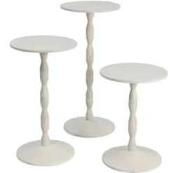 New Bord Pedestal vit Köksinredning|Sidobord