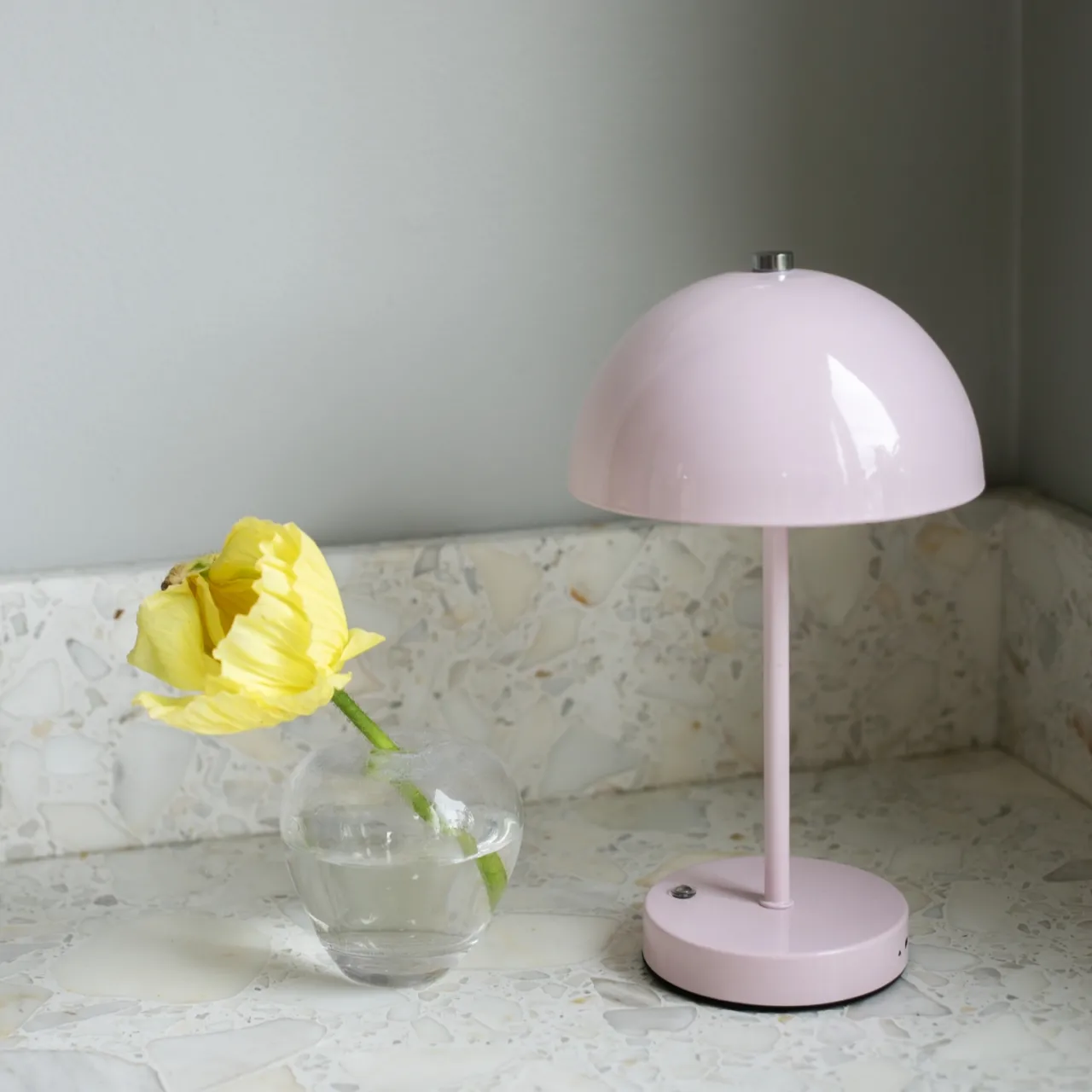 Outlet Bordslampa Laddningsbar Lova Ljusrosa Bordslampor|Uppladdningsbara Lampor