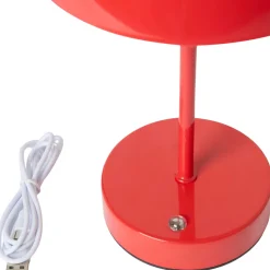 Online Bordslampa Laddningsbar Lova Röd Bordslampor|Uppladdningsbara Lampor
