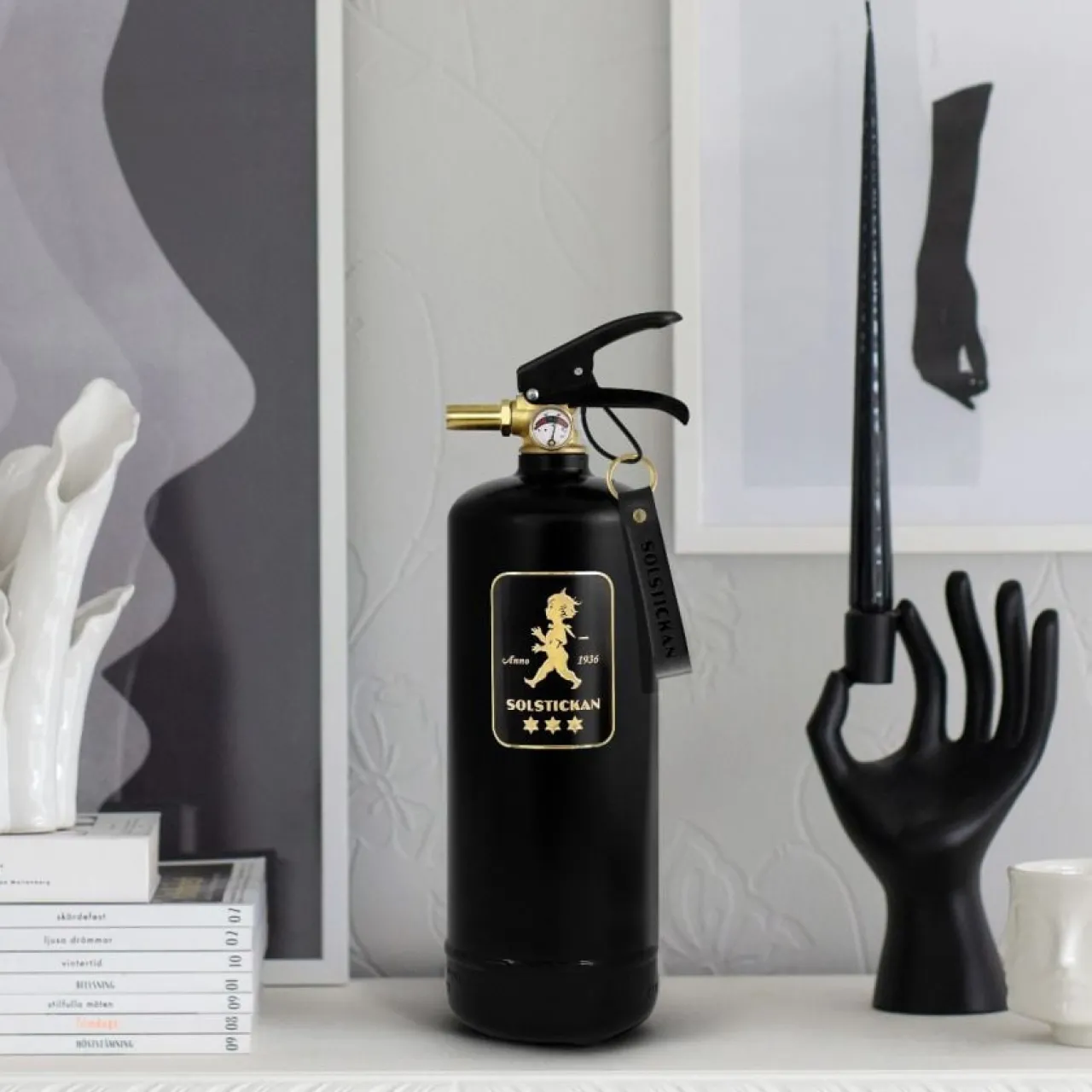 Discount Brandsläckare svart/guld 2kg Brandsläckare & Brandfiltar