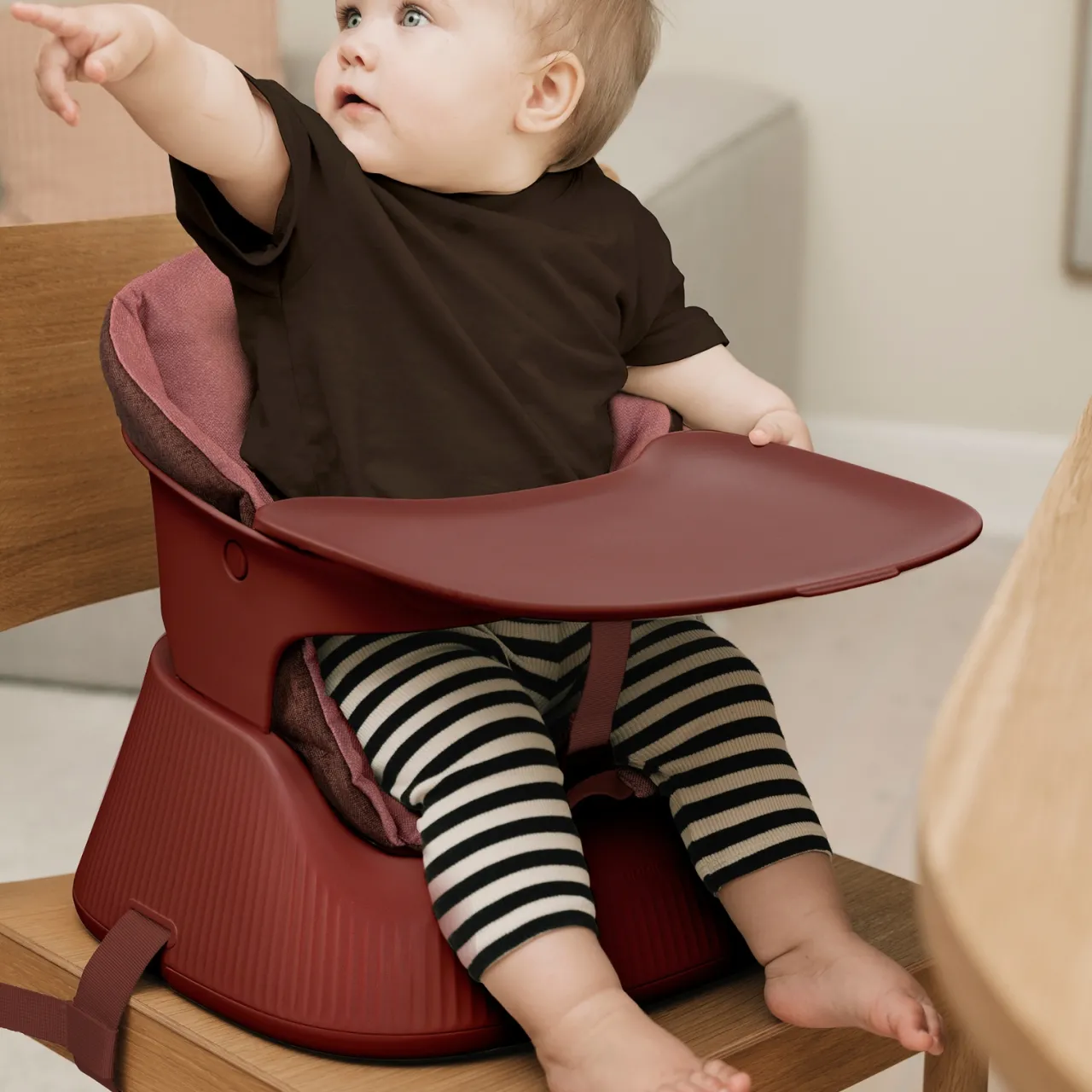 Best Bärbar barnstol Mahogany Red Barn Barnrum|Barn I Köket