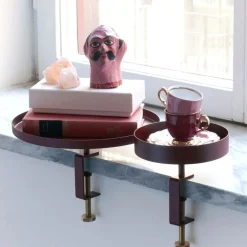 Clearance Bricka Clamp Tray S vinröd Småförvaring|Brickor