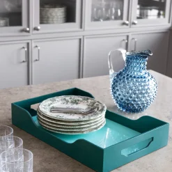 New Bricka Lack - Swell, Turkos/Grön M Köksinredning|Brickor