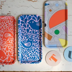 Clearance Bricka smal Birds & Berries blå Brickor|Deli