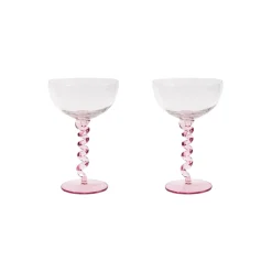 Clearance Champagnecoupe Spiral 2 st Julporslin