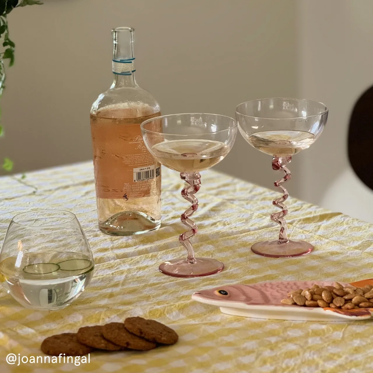 Outlet Champagnecoupe Spiral 2 st Rosa Champagneglas|Köksinredning