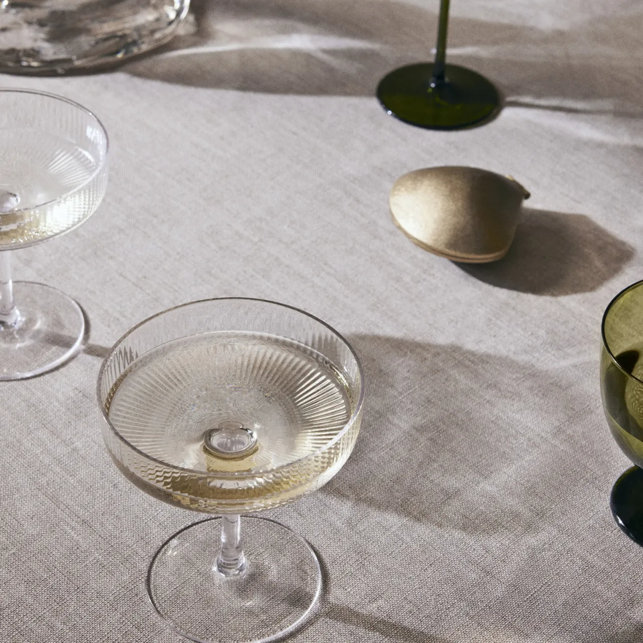 Clearance Champagneglas Ripple 2-P Klar Dessertskålar|Champagneglas