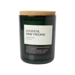 New Doftljus med kork lock 450gr Mörk grön Novent|Julfavoriter