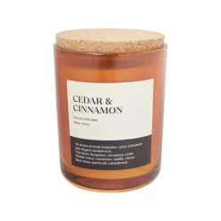 Hot Doftljus med kork lock 450gr Amber Novent|Julfavoriter