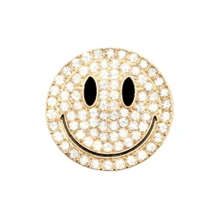 Clearance DRMZ Rhinestone Emoji Gold Drmz