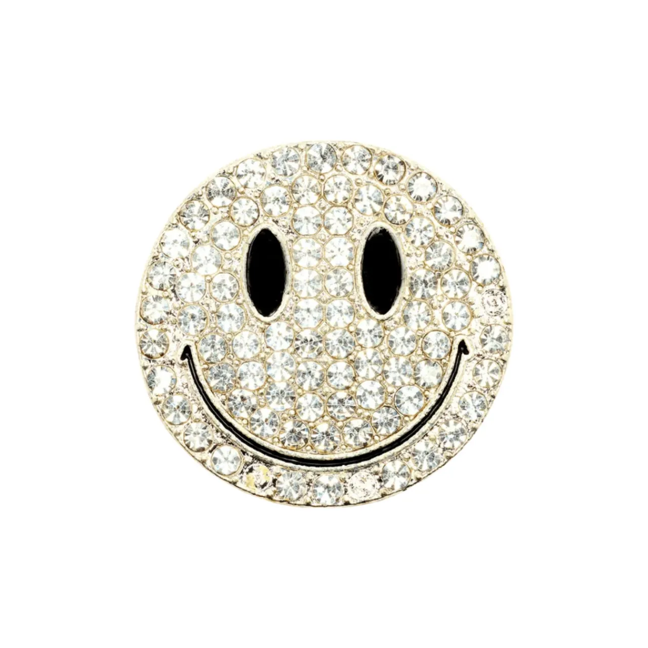 Clearance DRMZ Rhinestone Emoji Silver Drmz