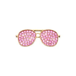 Hot DRMZ Rhinestone Glasses Gold Drmz