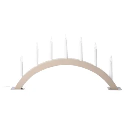 Outlet Elljusstake Aron beige Julbelysning|Novent