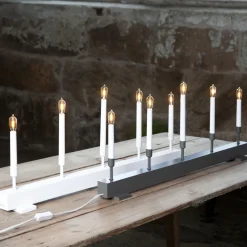 New Elljusstake Storm vit Julbelysning|Novent