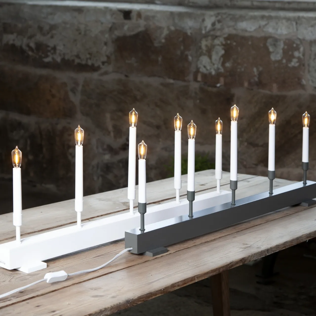 New Elljusstake Storm vit Julbelysning|Novent