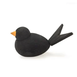 Discount Fågel Trä svart Träfigurer|Julfigurer
