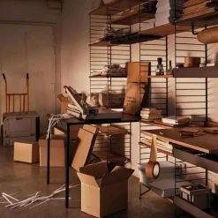 Discount Fällbord trä/målad String Skåp & Fällbord