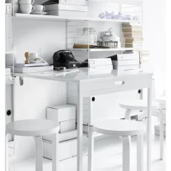 Best Fällbord vit/vit String Skåp & Fällbord