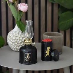 Online Fotogenlampa Svart/guld Ljusstakar & Lyktor|Julklappstips