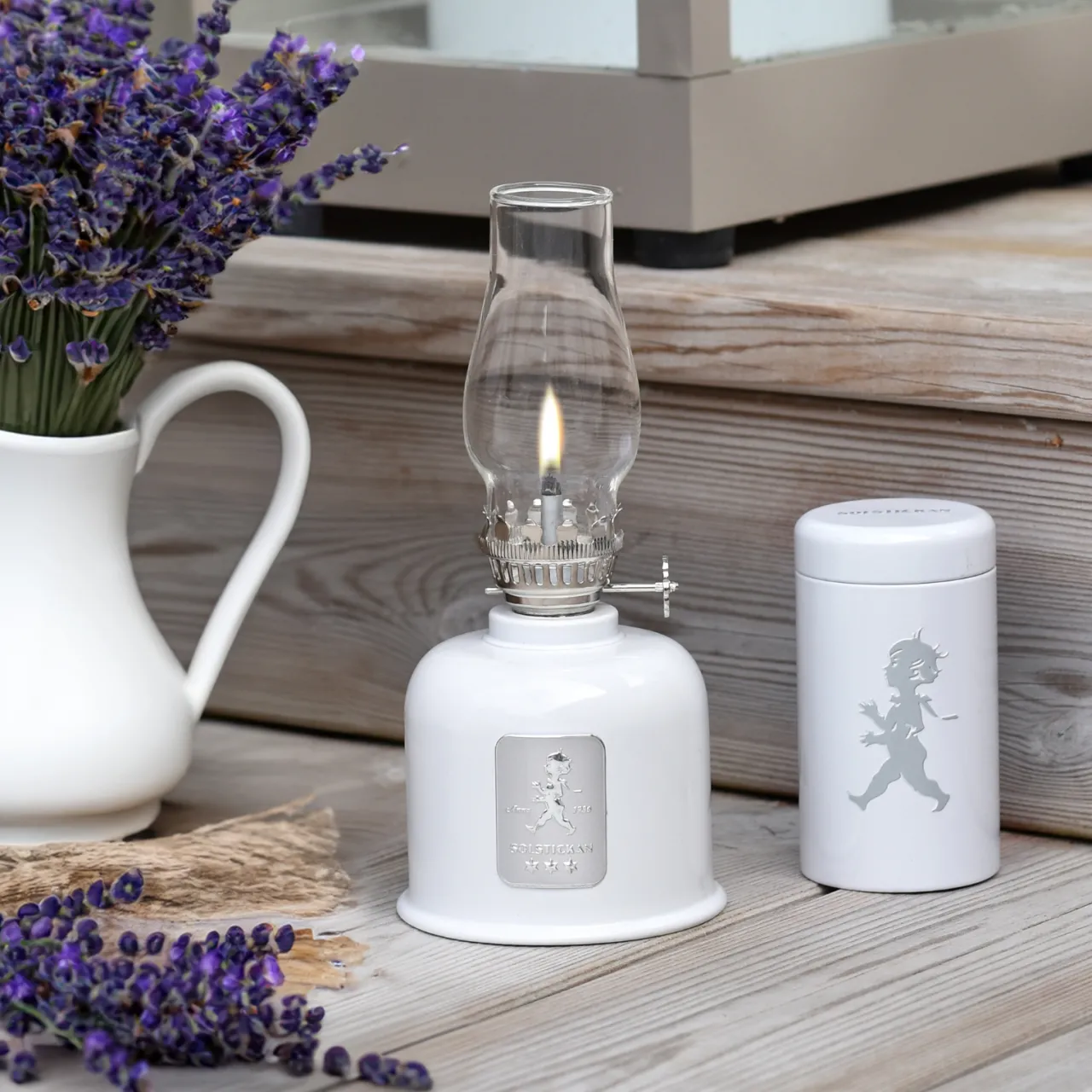 Fotogenlampa Vit/Silver Ljusstakar & Lyktor|Julklappstips