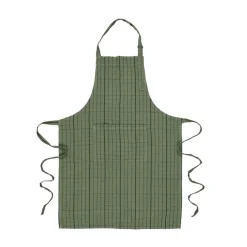 New Förkläde Rutan 70x90 cm Skogsgrön Köksinredning