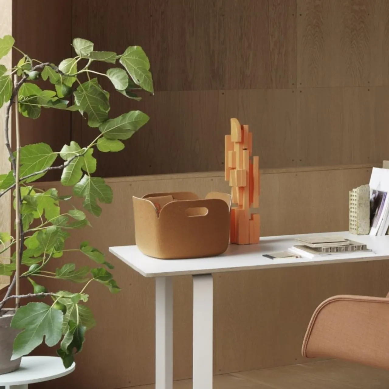 Clearance Förvaringsbox Restore Filt Blågrå Småförvaring