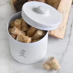 Hot Förvaringsburk rund, Vit Småförvaring