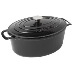 Discount Gjutjärnsgryta oval 6L Svart Tillagning & Redskap|Köksinredning