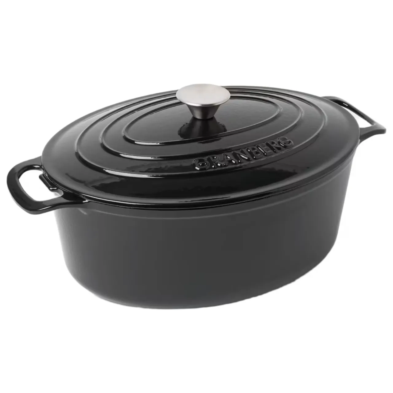 Discount Gjutjärnsgryta oval 6L Svart Tillagning & Redskap|Köksinredning