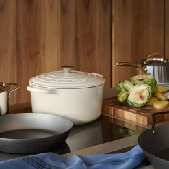 Best Gjutjärnsgryta rund 6,3L Creme Tillagning & Redskap|Gjutjärnsgrytor