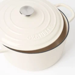 Best Gjutjärnsgryta rund 6,3L Creme Tillagning & Redskap|Gjutjärnsgrytor