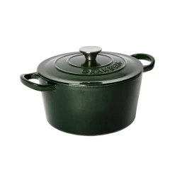Clearance Gjutjärnsgryta rund 4L Grön Gjutjärnsgrytor