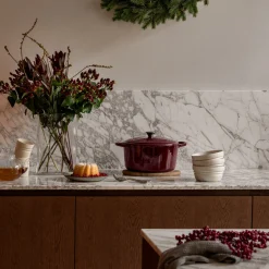 Discount Gjutjärnsgryta rund 4L Burgundy Gjutjärnsgrytor|Julklappstips