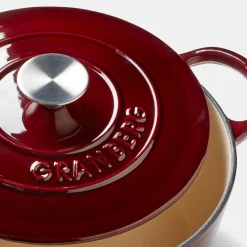 Discount Gjutjärnsgryta rund 4L Burgundy Gjutjärnsgrytor|Julklappstips