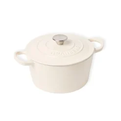 Hot Gjutjärnsgryta rund 4L Cream Tillagning & Redskap|Köksinredning