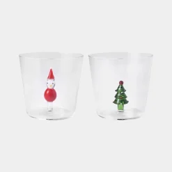 New Glas Deco X-mas 2 st multi Till Julklappsspelet|Novent