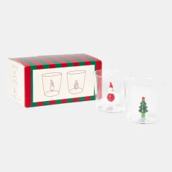 New Glas Deco X-mas 2 st multi Till Julklappsspelet|Novent