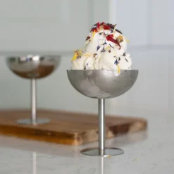 Discount Glasskål på fot Bistro Silver Dessertskålar|Sommarfavoriter