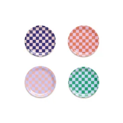 Outlet Glasunderlägg Checker 4-p Brickor|Glasunderlägg