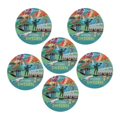 New Glasunderlägg Göteborg 6-pack Glasunderlägg