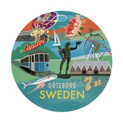 New Glasunderlägg Göteborg 6-pack Glasunderlägg