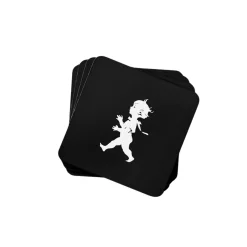 Online Glasunderlägg 10x10 cm, Svart, 4-pack Glasunderlägg|Köksinredning