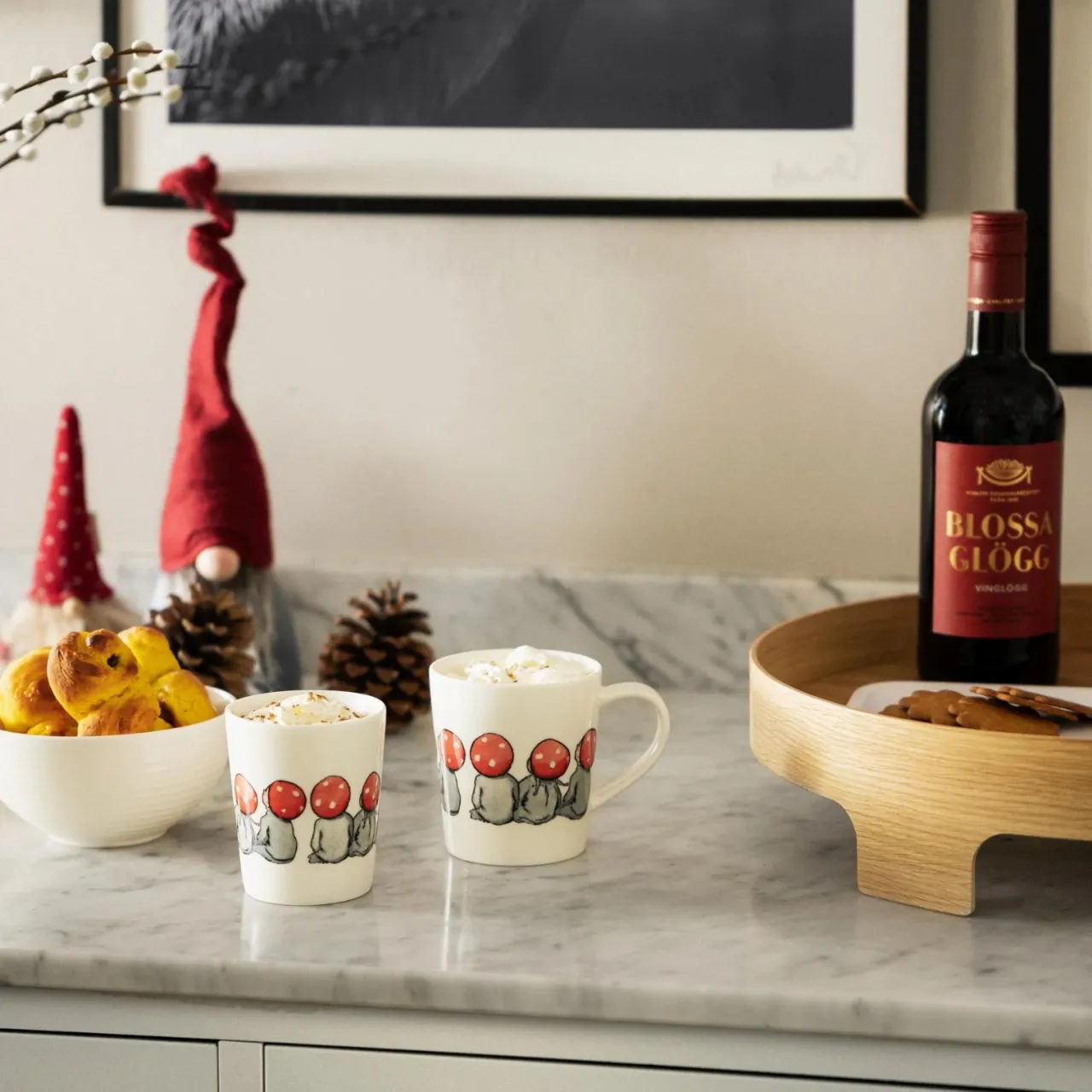 Online Glöggmugg Elsa Beskow Tomtebobarnen 2-P Tekoppar|Kaffekoppar