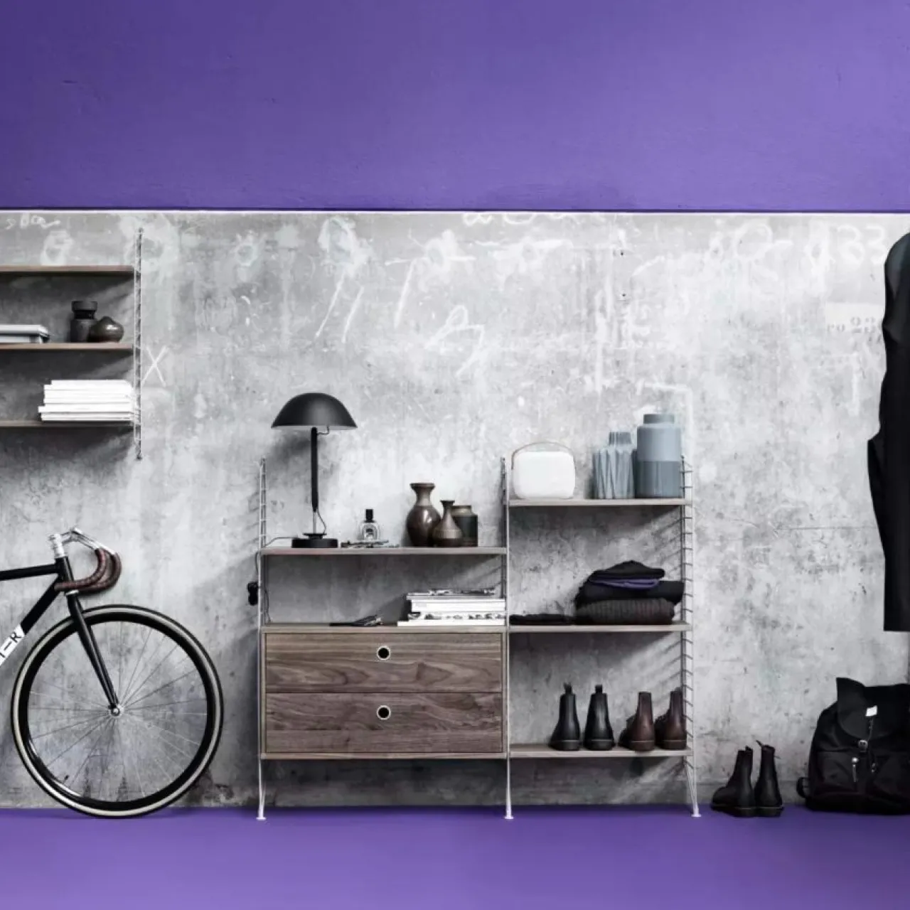 New Golvgavel 115x30 1-p String Gavlar|Hyllsystem